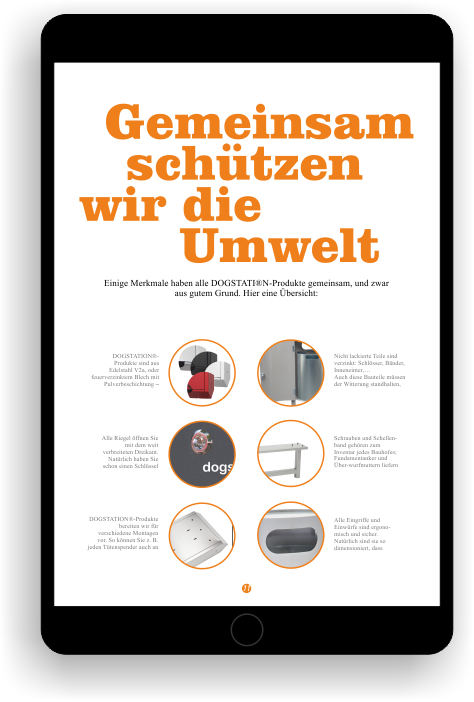 Illustration Tablet mit Online-Preisliste Krüger-Systeme